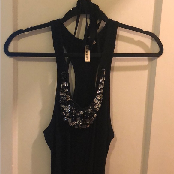 Robbi & Nikki black jeweled tank top - Picture 6 of 12
